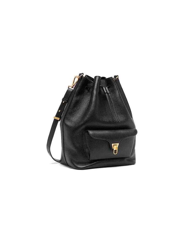 Coccinelle Women's Handbag Black Genuine Leather Bags - Handbags Black
