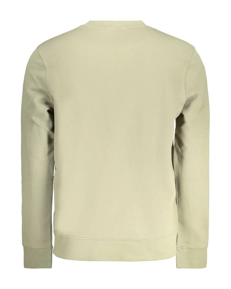 Calvin Klein Logo-Appliqué Cotton Sweatshirt — Green Green