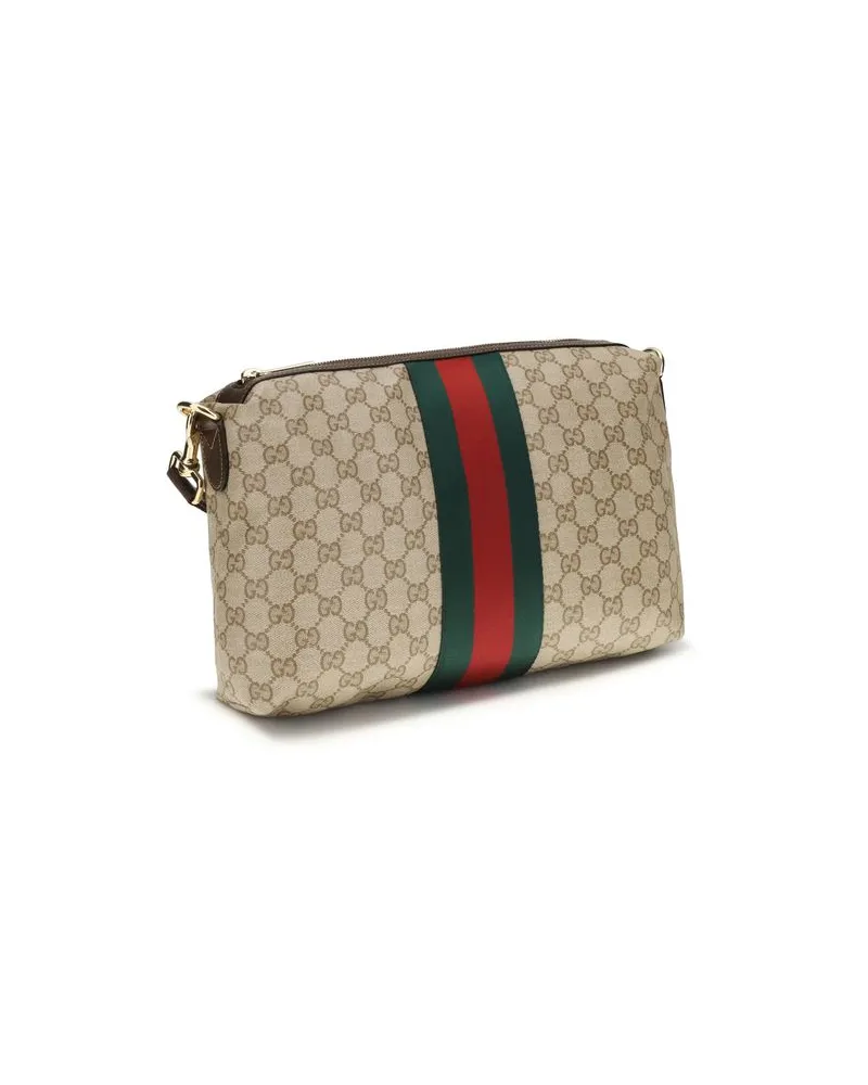 Gucci Men's Beige Cotton Shoulder Bag Beige