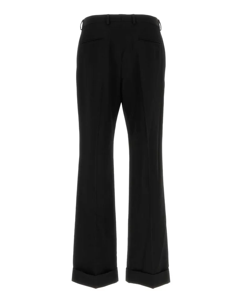 Valentino Garavani Men's Black Wool Pant Nero Exterior: Virgin Pantaloni Trousers Black
