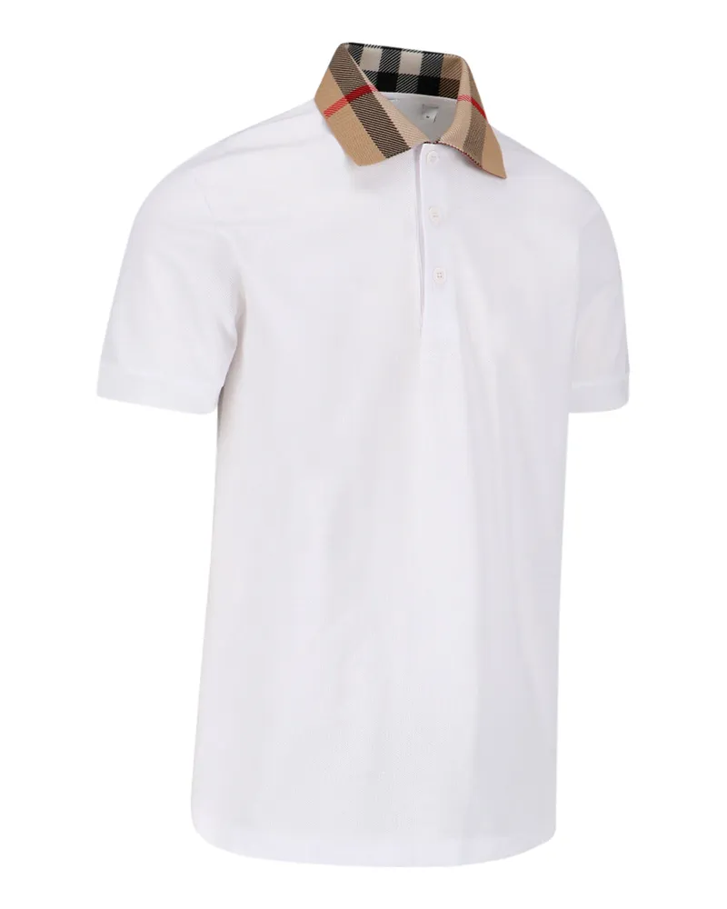 Burberry Men's T-Shirts And Polos White Cotton White