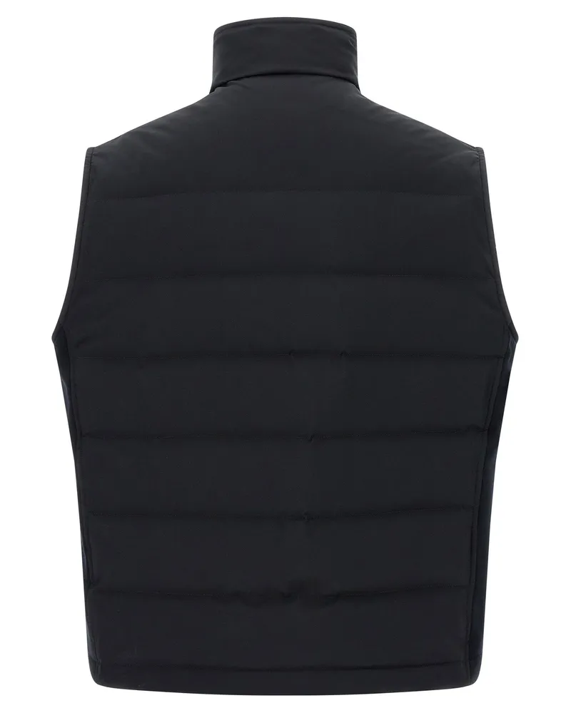 Brioni Vest — Black Black
