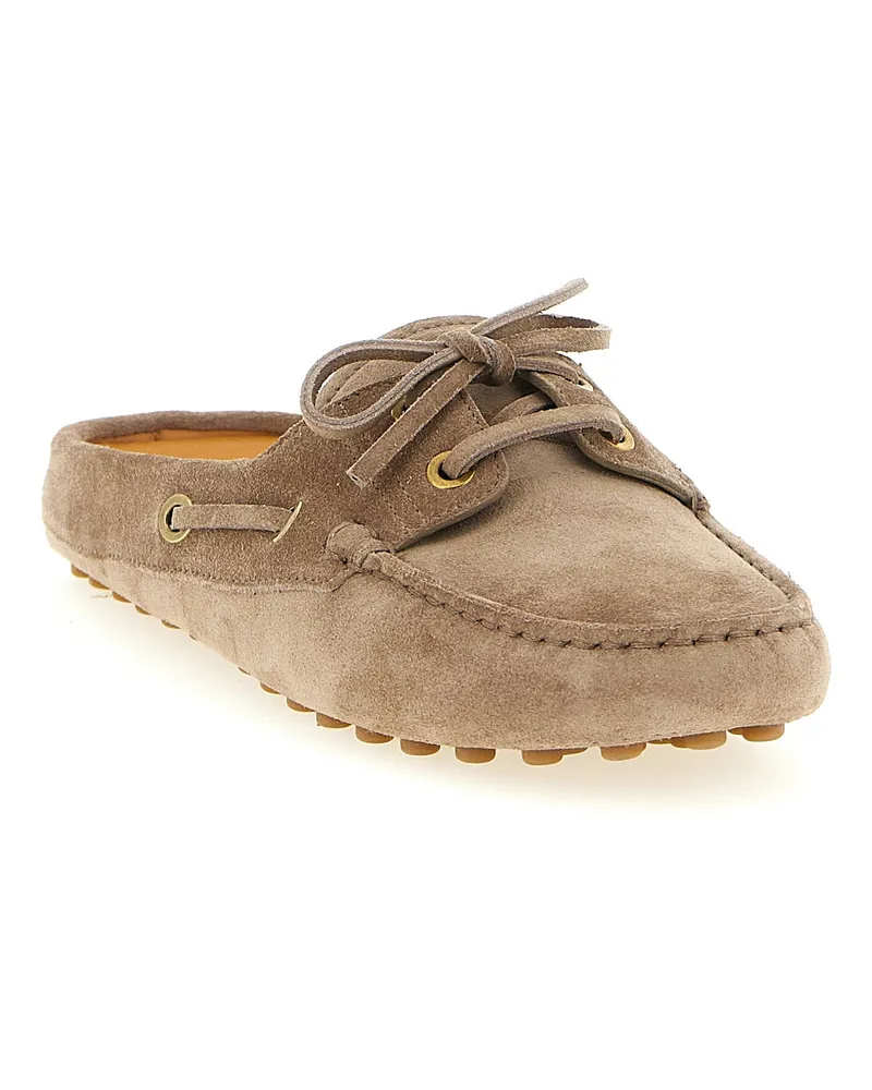TOD'S Gommino Sabot — Taupe Taupe
