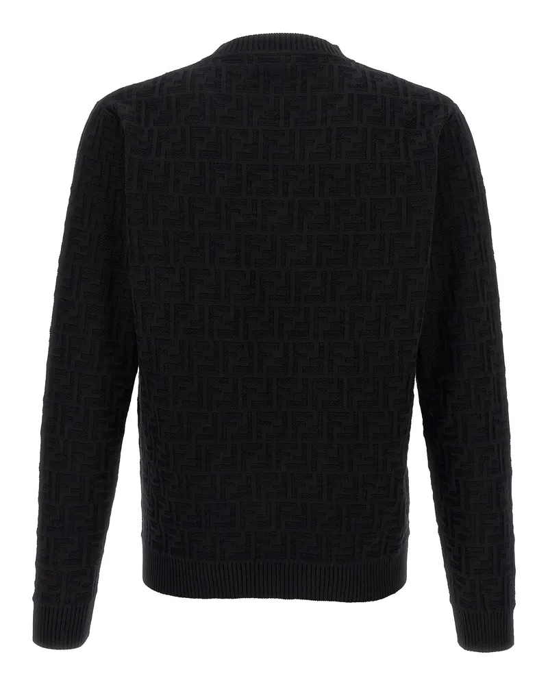 Fendi FF Jacquard Sweater — Black Black