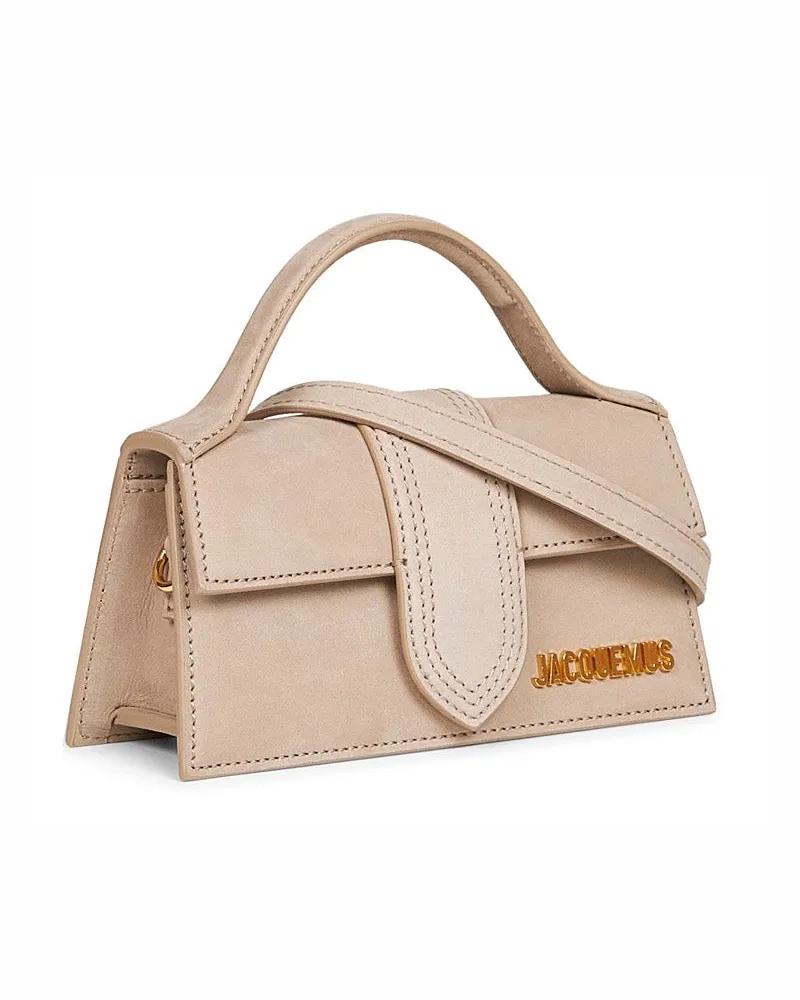 Jacquemus Women's Handbag The Bambino Mini Beige Calf Leather Handbags Hand Bags Beige