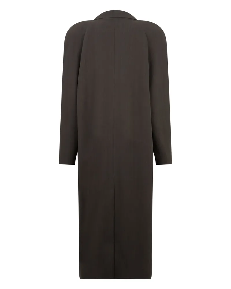 THE MANNEI Women's Long Cotton Coat Grey Gray