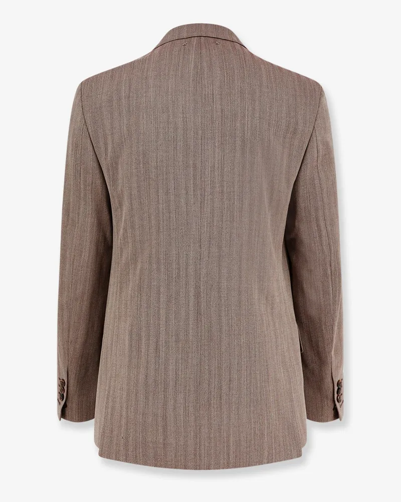 Golden Goose Men's Blazer Dave Brown Virgin Wool - Polyamide Blazers / Jacket Brown