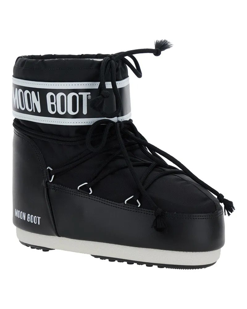 Moon Boot Women's Ankle Boots Icon Low Nylon Black Black