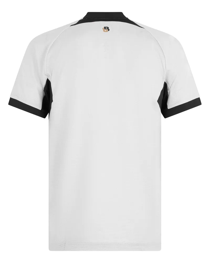 HUGO BOSS Men's Technical Zip-Neck T-Shirt White Polyester Polo Shirts T-shirts And Polos White