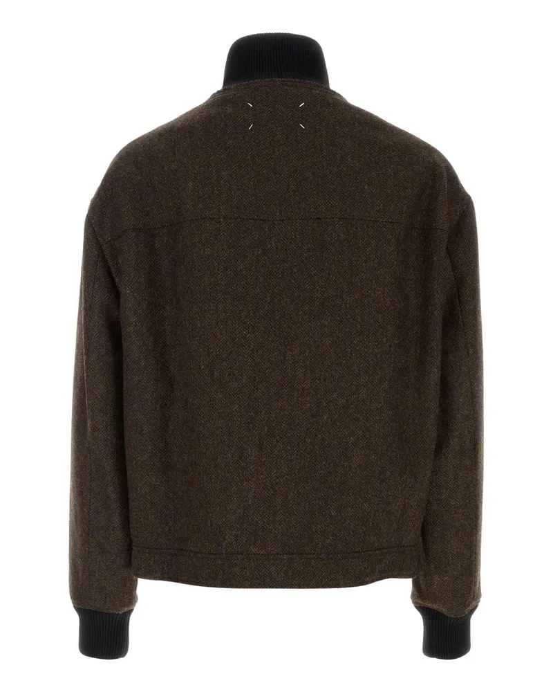 Maison Margiela Herringbone Jacket — Brown Brown