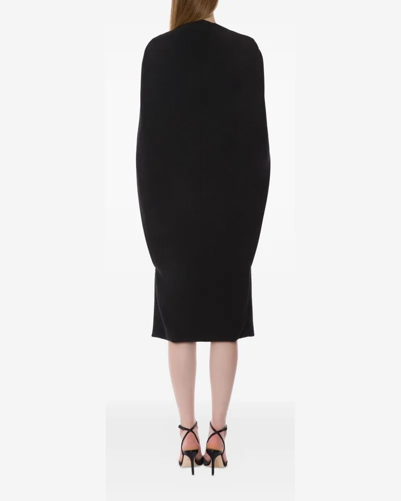 Alberta Ferretti Women's Midi Dress Black Viscose Black