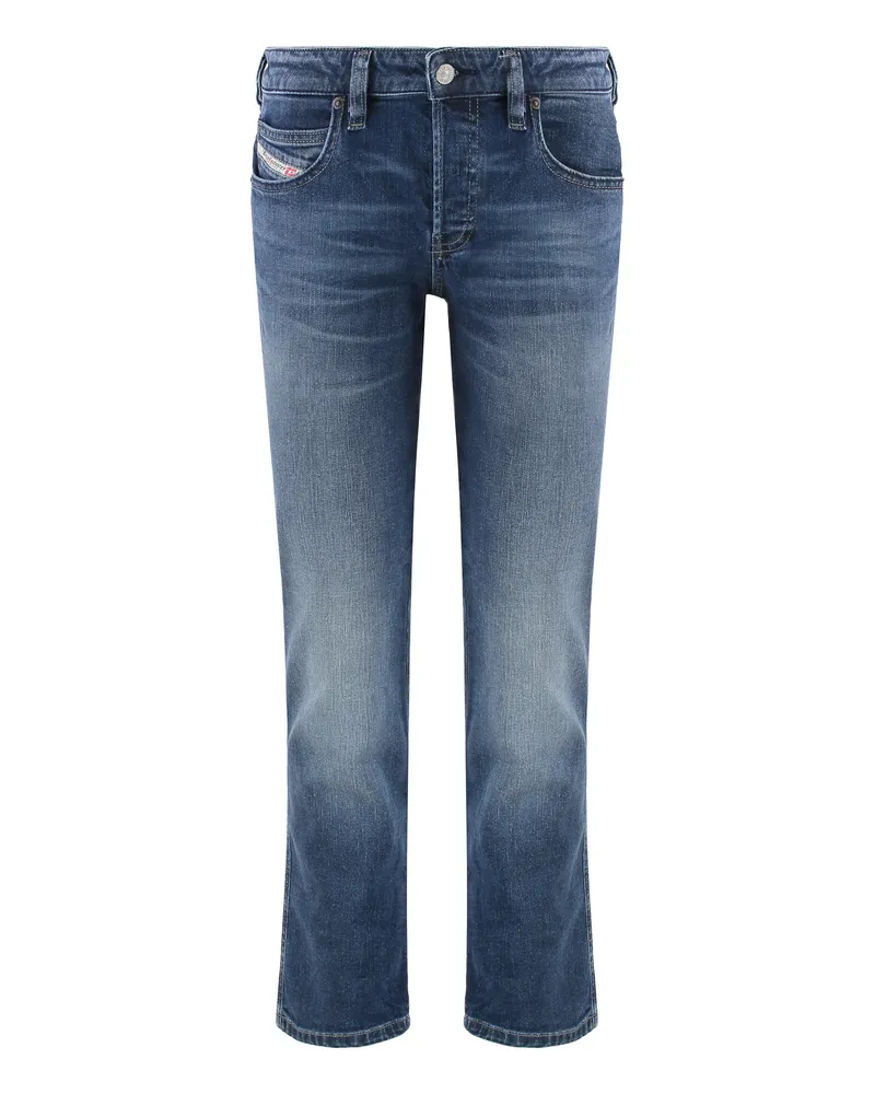 Diesel Women's 1992 D-Jiann Slim Fit Jeans Denim Cotton Straight-Leg Blue