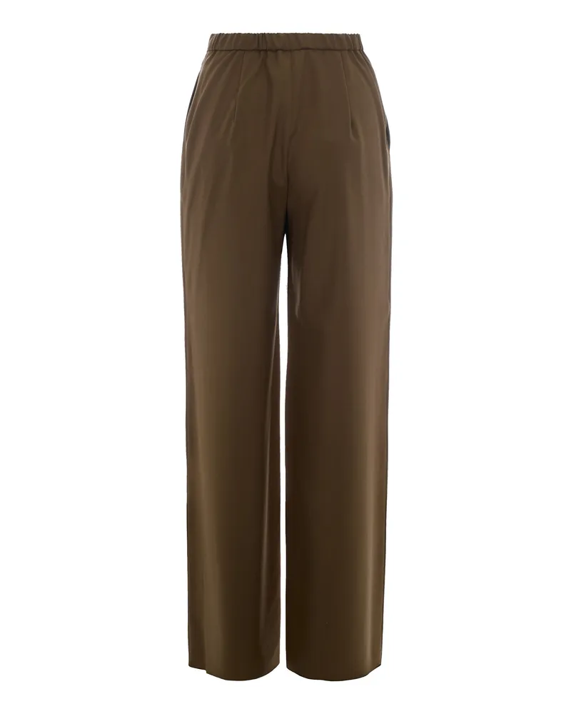 Max Mara Women's Jogging Trousers Khaki Green Khaki