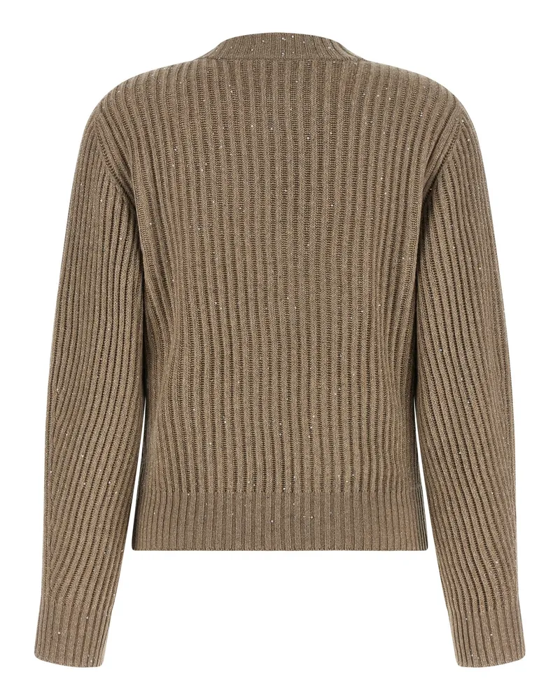 Brunello Cucinelli Women's Beige Cashmere Cardigan Clothing Beige