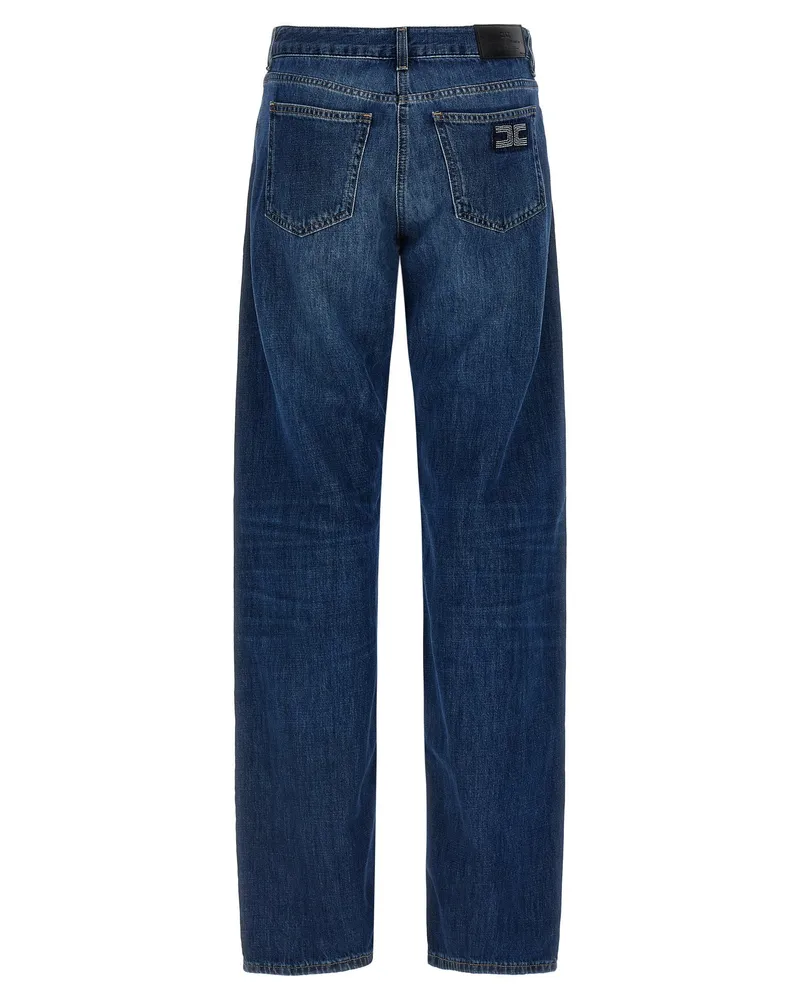 Elisabetta Franchi Palazzo Jeans — Blue Blue