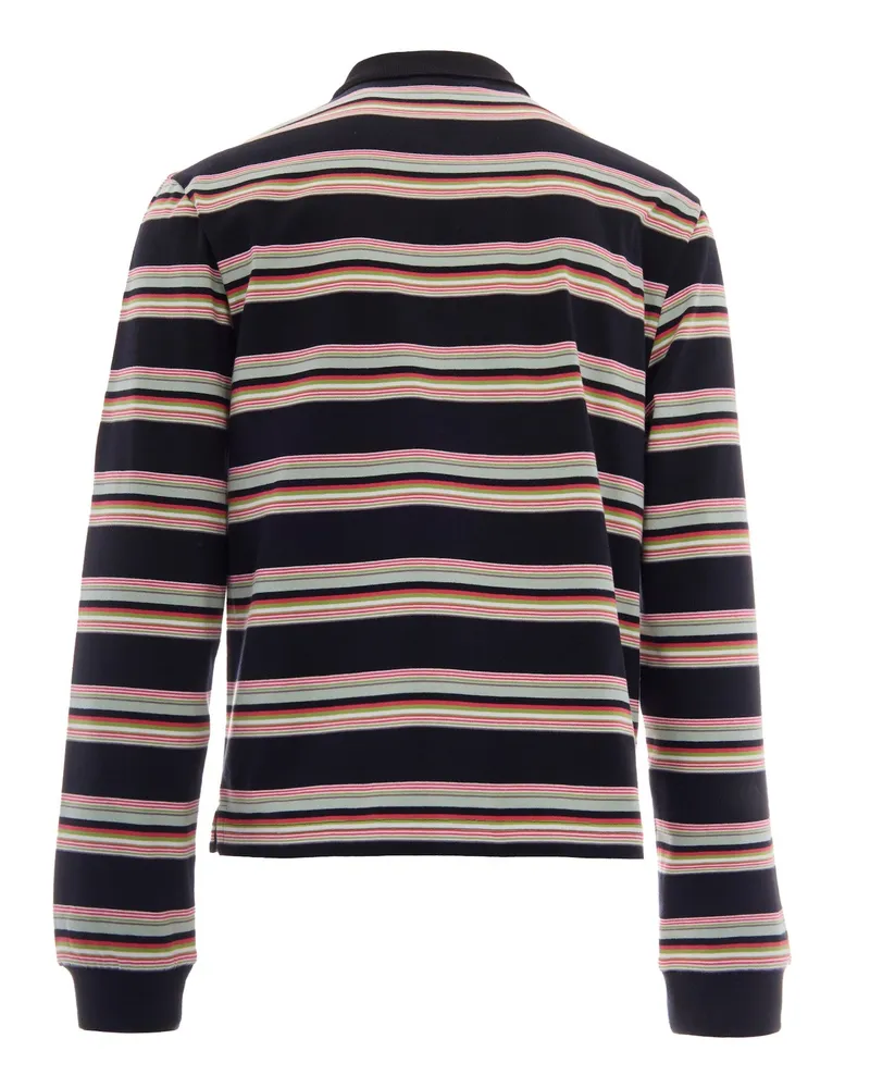 Marni Men's Polo Shirt Pale Mint Cotton Knit T-shirts And Polos Black