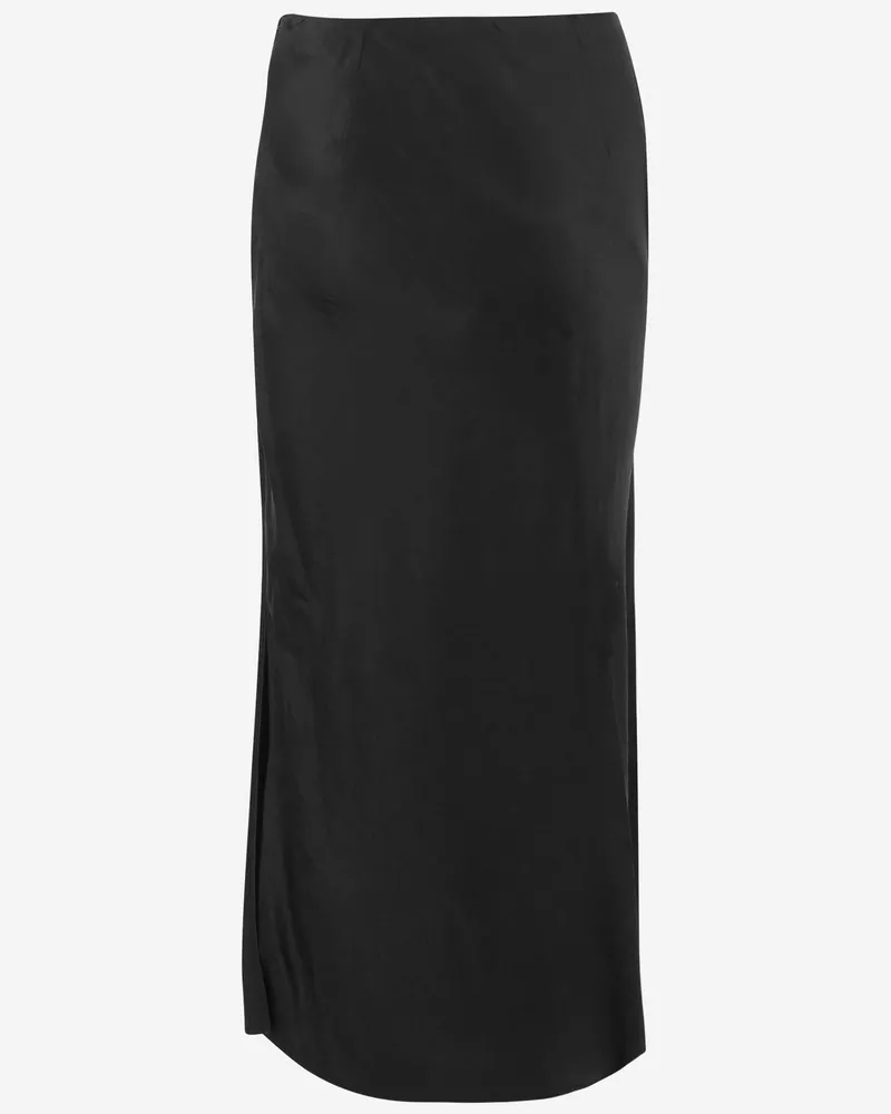 Vince Women's Skirt Long Acetate Black Naia Renew Black