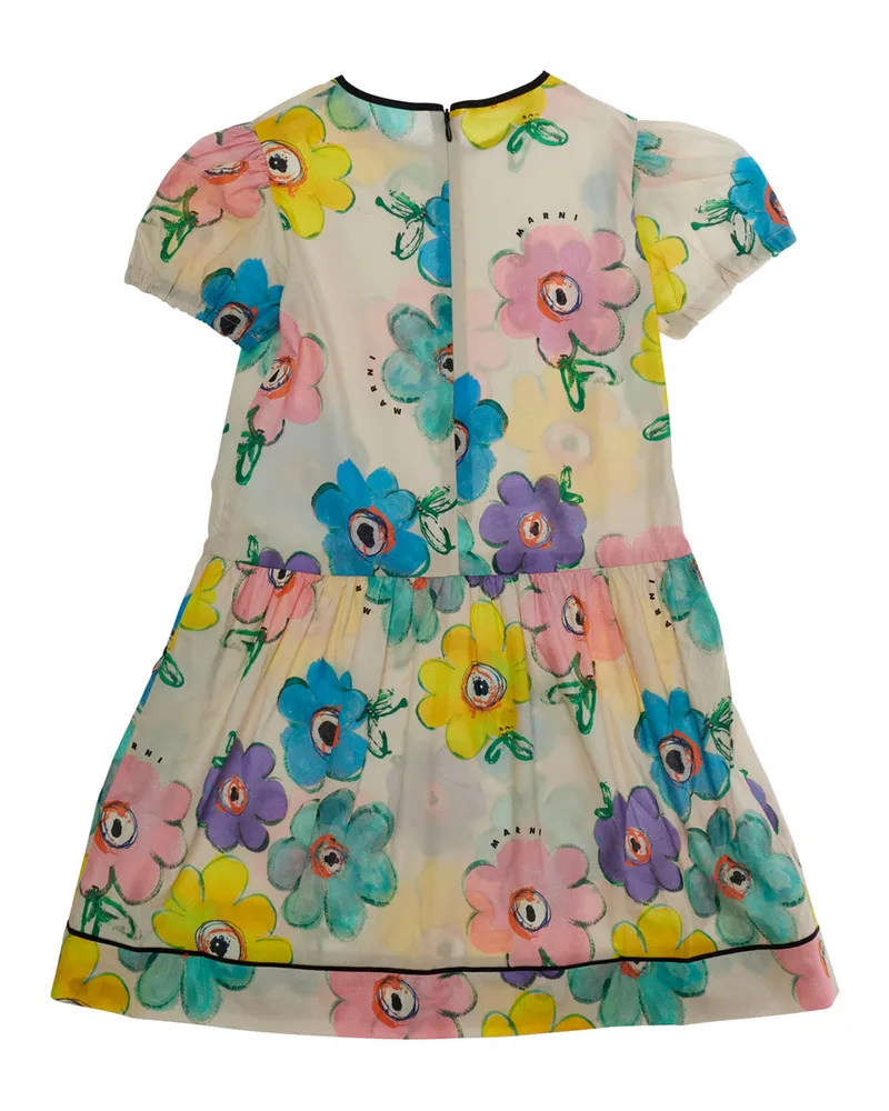 Marni Girls' Dress Multicolour Cotton Multicolor