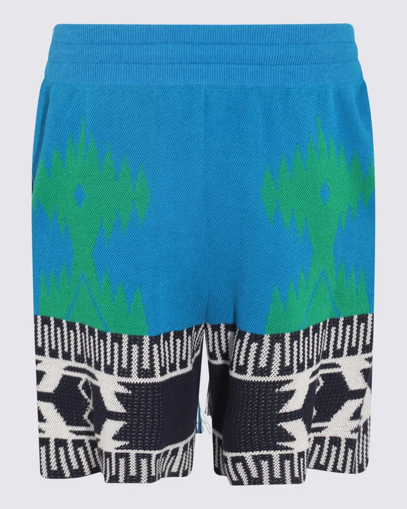 Alanui Men's Shorts Blue Forest-Gre _co Pa Forest/gre Blue