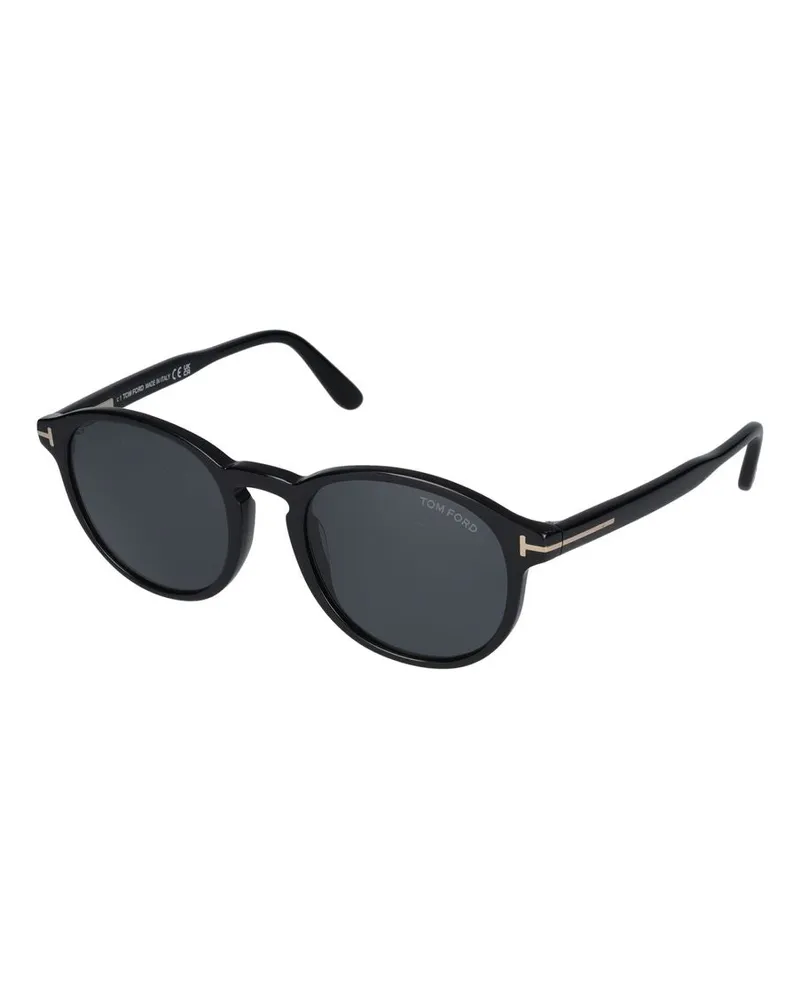 Tom Ford FT0834 Round-Frame Sunglasses — Black Black