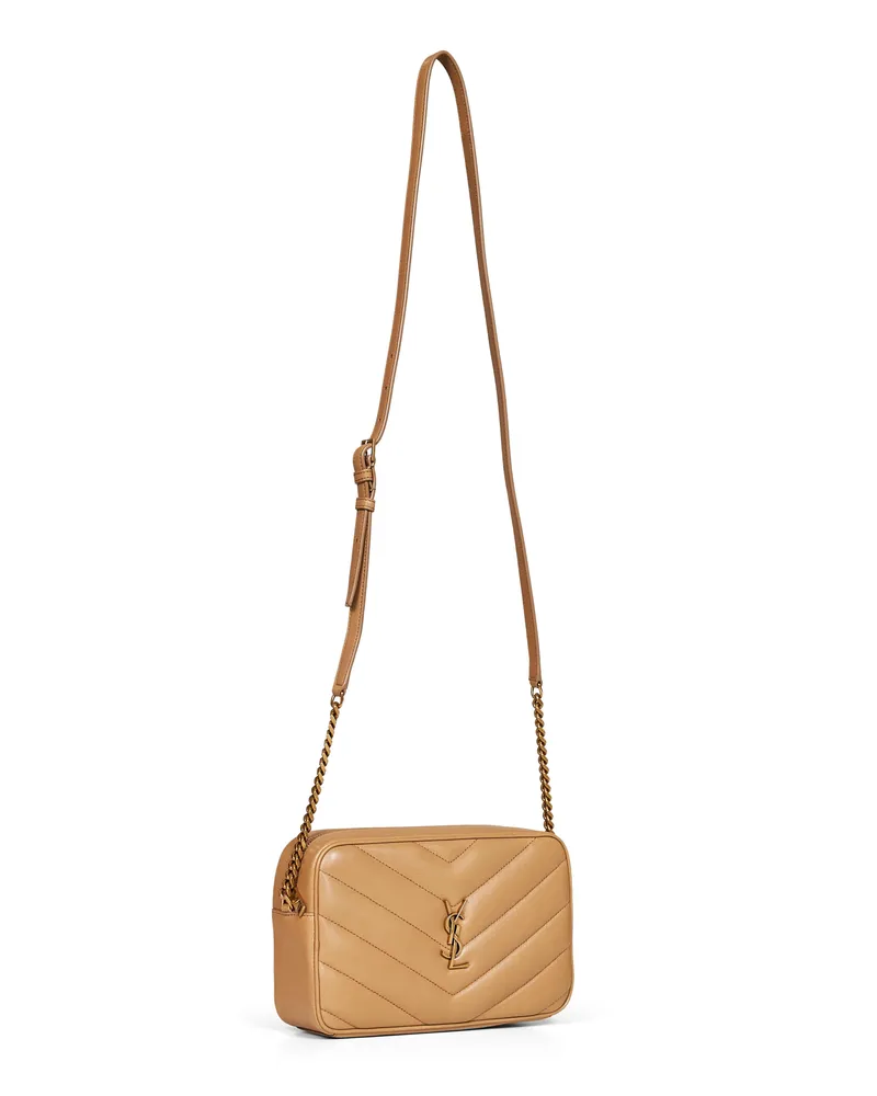 Saint Laurent Loulou Shoulder Bag — Beige Beige