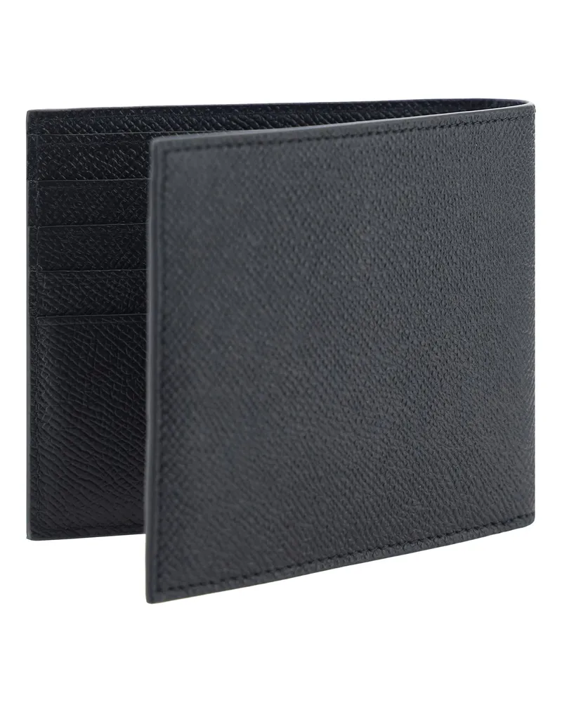 Ferragamo Men's Leather Wallet Black Calf Bos Taurus Black