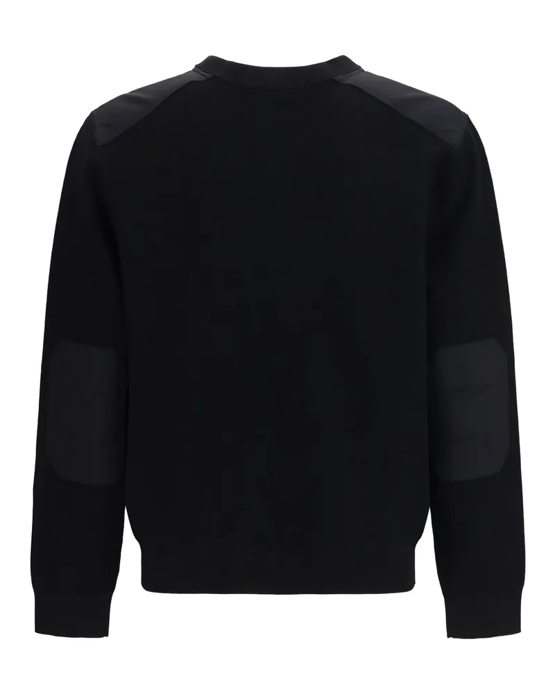 Moose Knuckles Men Gold Series Elowan Crewneck Sweater Black Sweatshirts Black