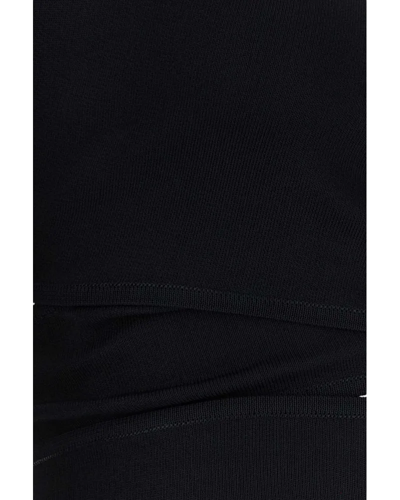 Ferragamo Incrocio Cardigan — Black Black