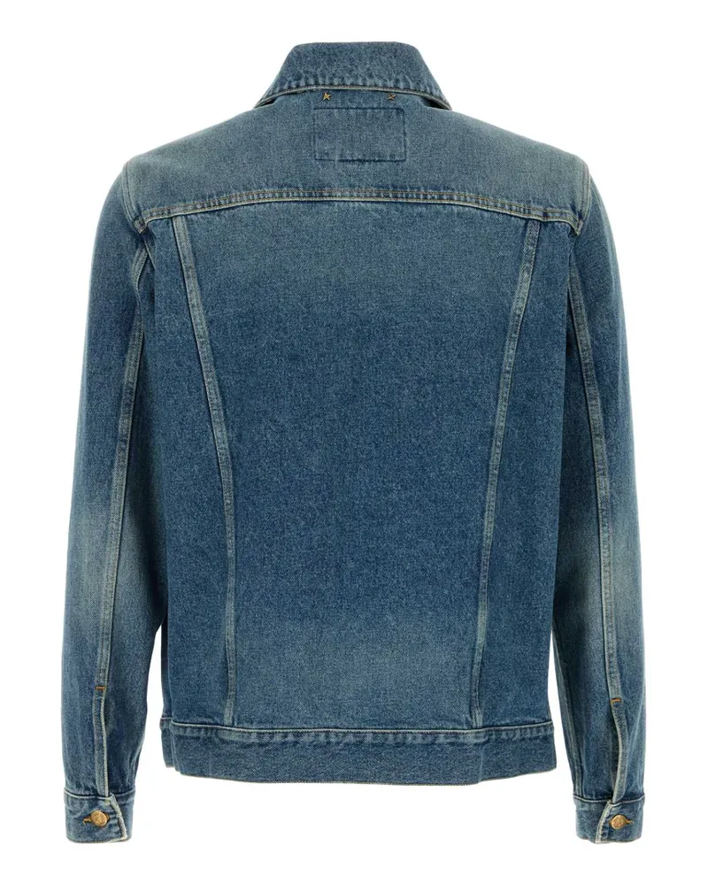 Golden Goose Men's Denim Jacket Blue Cotton Blue