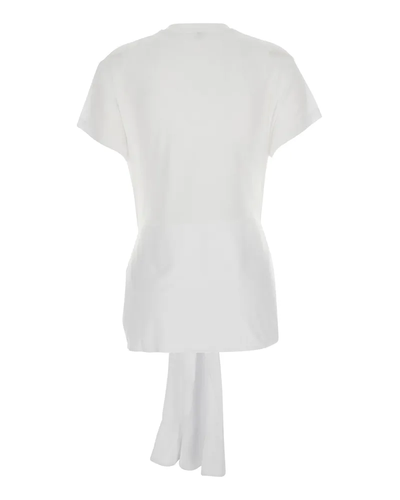 Totême Tie-Waist Jersey Tunic — White White