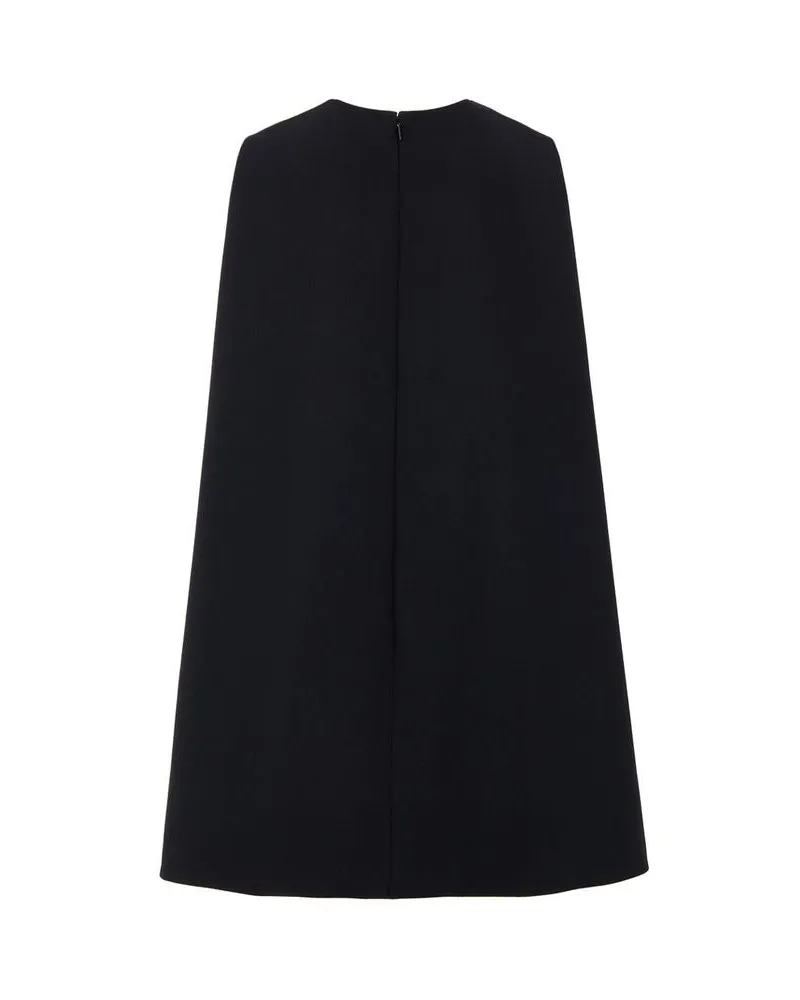 Gucci Women Black Wool Casual Dress Black
