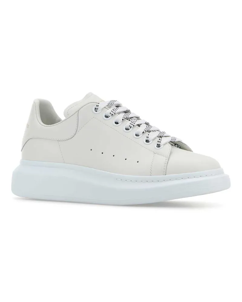 Alexander McQueen 553680wiaig 9007 White Calf Skin Sneaker White