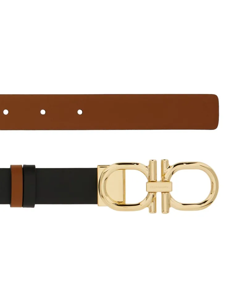 Ferragamo Gancini Belt — Black Black