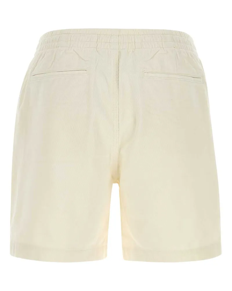 Ralph Lauren Men's White Corduroy Bermuda Shorts Warmwhite Exterior: Cotton White