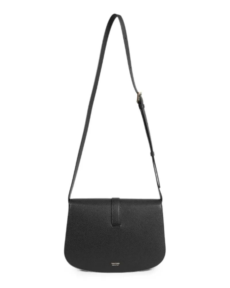 Tom Ford Women's Shoulder Bag Black Calfskin Leather Black