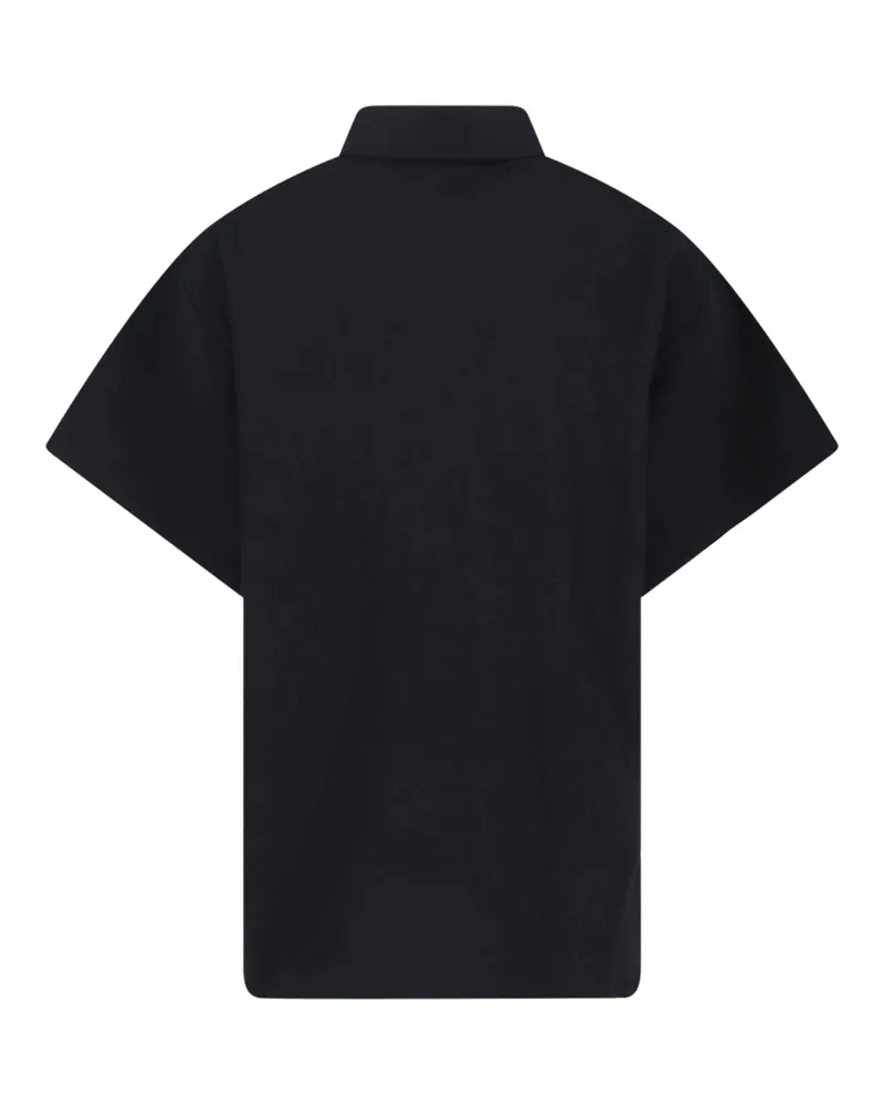 Balenciaga Men T-Shirts And Polos Black Cotton Black