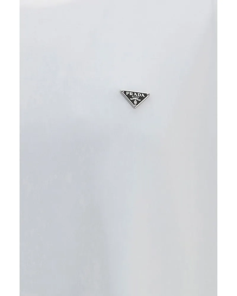 Prada Men's White Cotton T-Shirt White