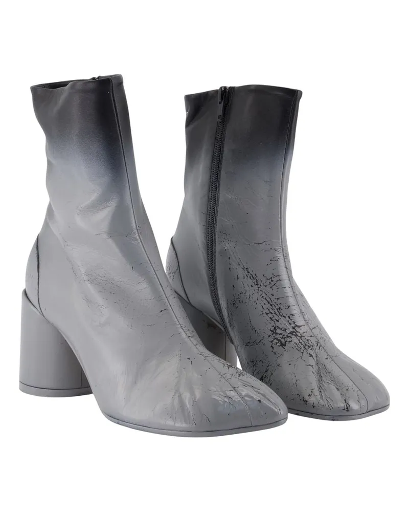 Maison Margiela Women's Ankle Boots -  Leather Black Lambskin Shoes Ankle-Boots Black