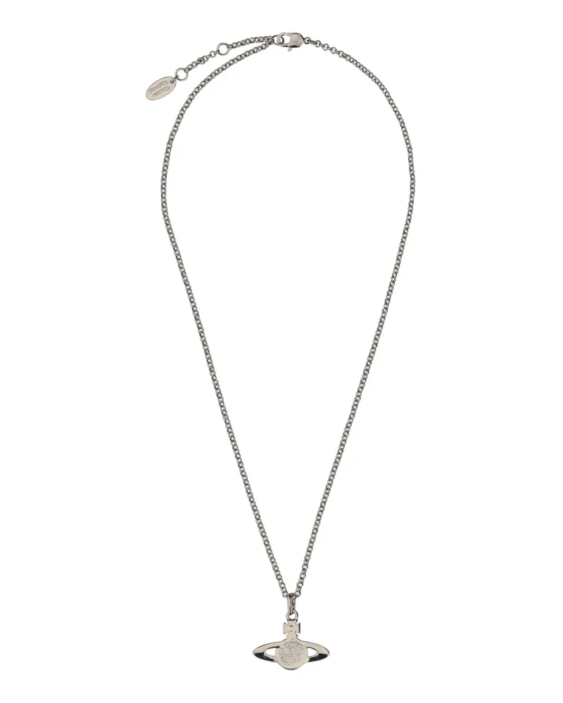 Vivienne Westwood Women's Pendant Necklace Platinum - Crystal Brass Necklaces Silver