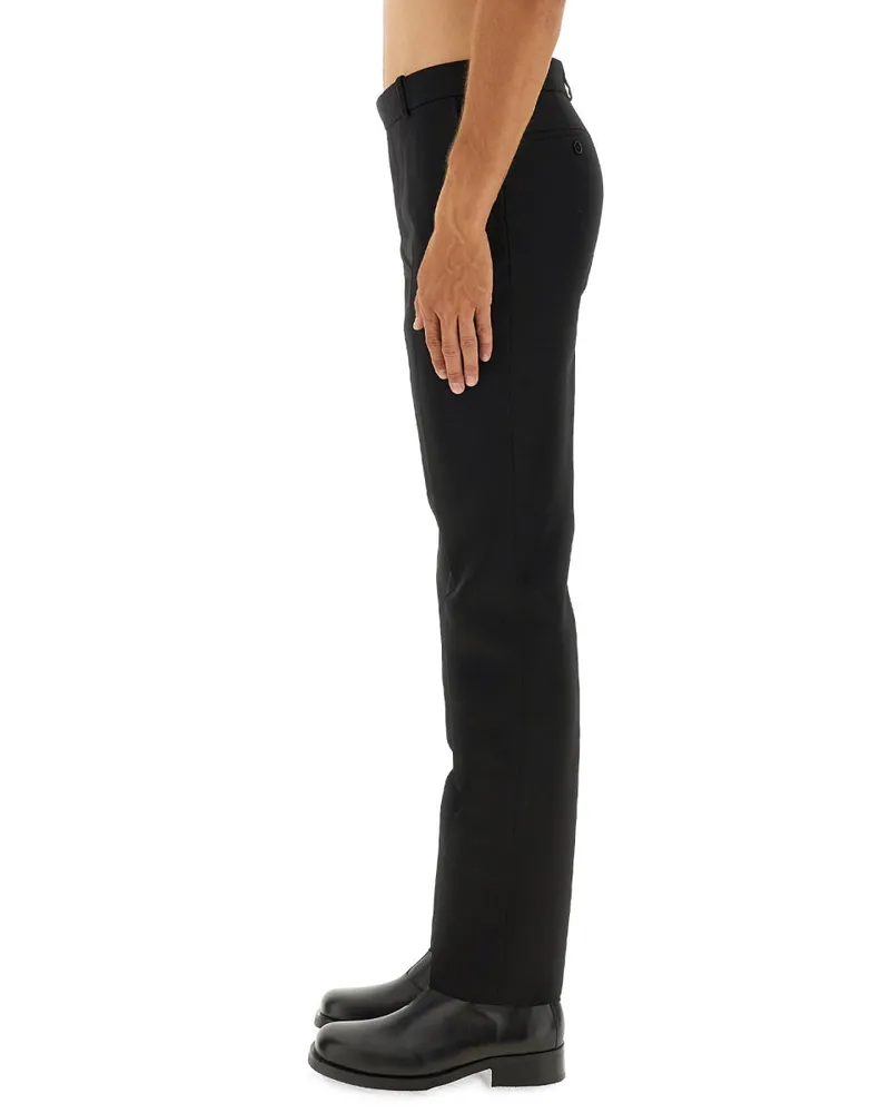 Alexander McQueen Tailored Wool Trousers — Black Black