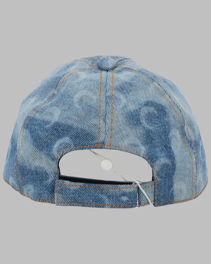 Marine Serre UHG048A_CDEN0011BL05 Baseball Cap — Blue Blue