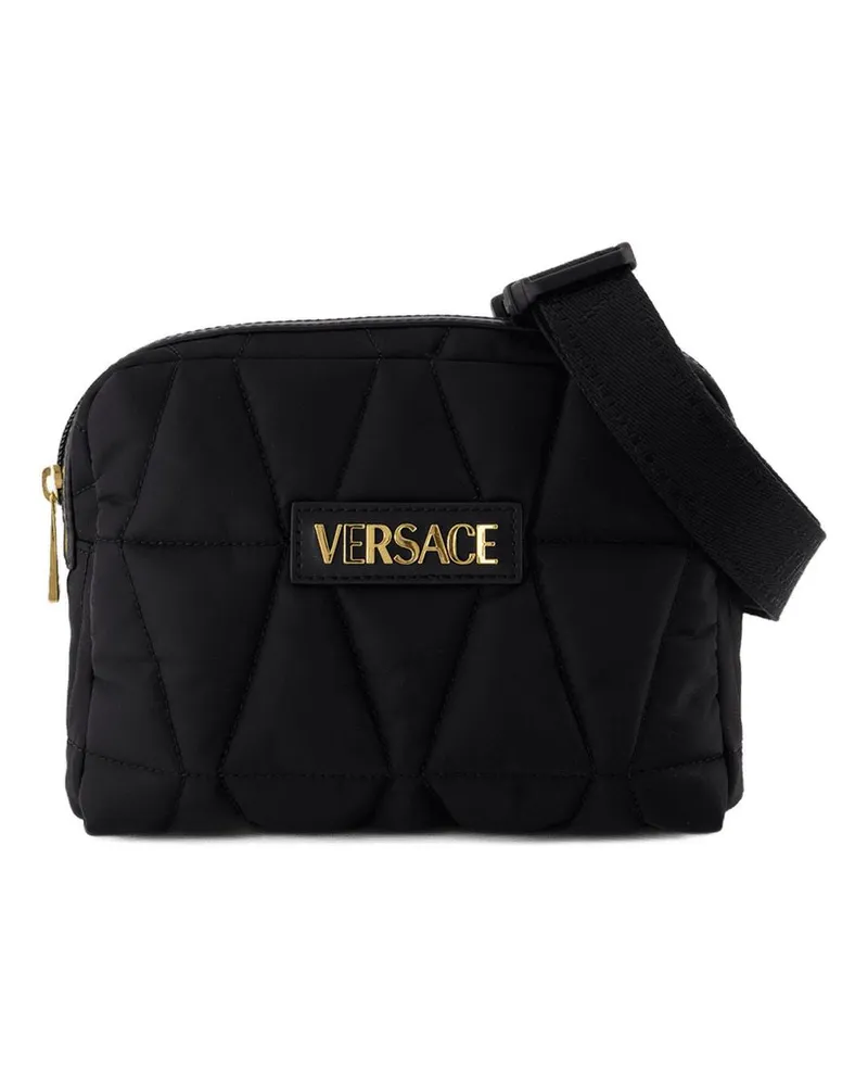 Versace Men's Bum Belt Bag -  Nylon Black Fanny-Packs Black