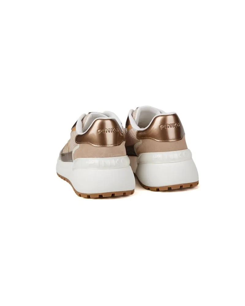 Pinko Women's Sneakers Light Rose-Butter Footwear - Sports Rose/butter Beige