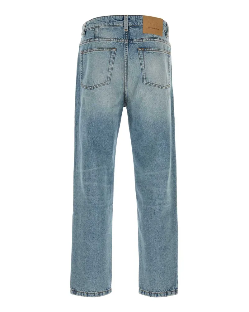 AMI Paris Men's Denim Jeans Bleuused Exterior: Cotton Blue