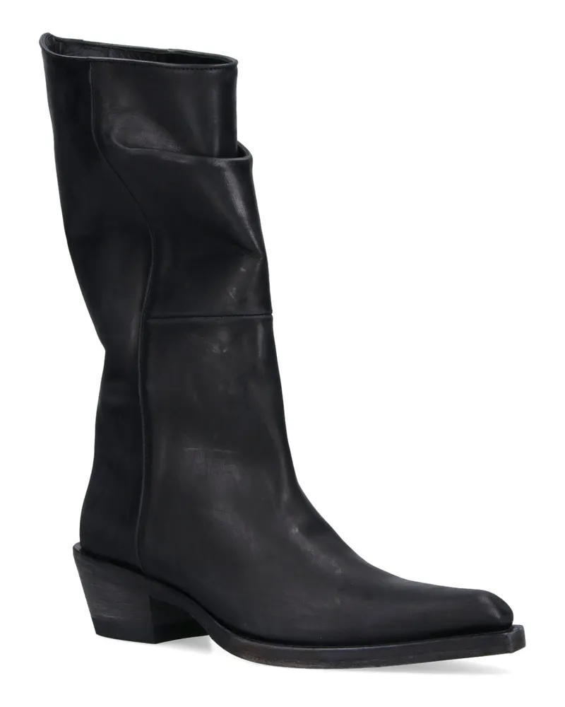 KHAITE Women's Boots Black Leather Black