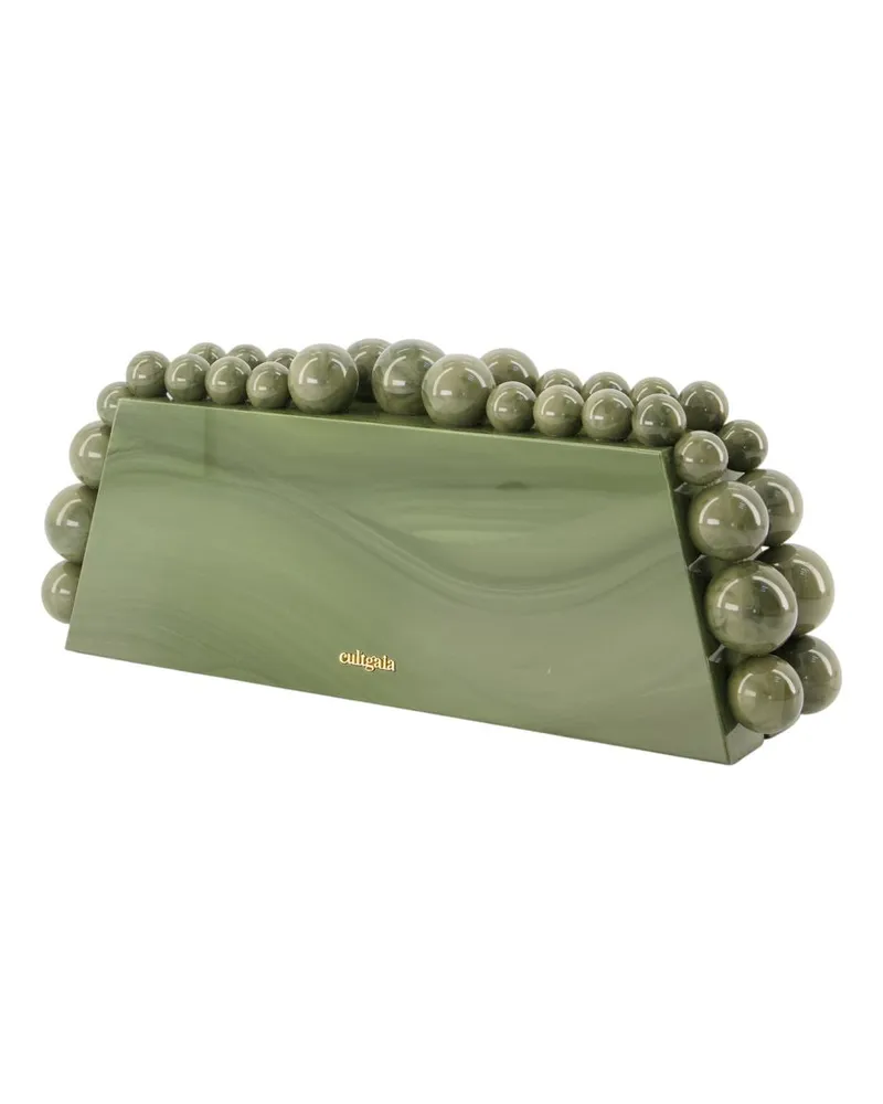 Cult Gaia Aurelia Clutch — Green Green