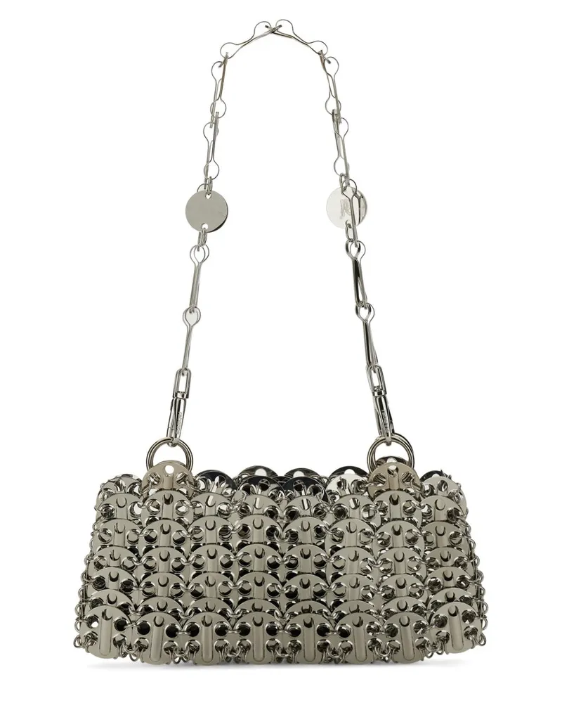 Paco Rabanne Women's Shoulder Bag Xtra 69 Silver Steel Silver