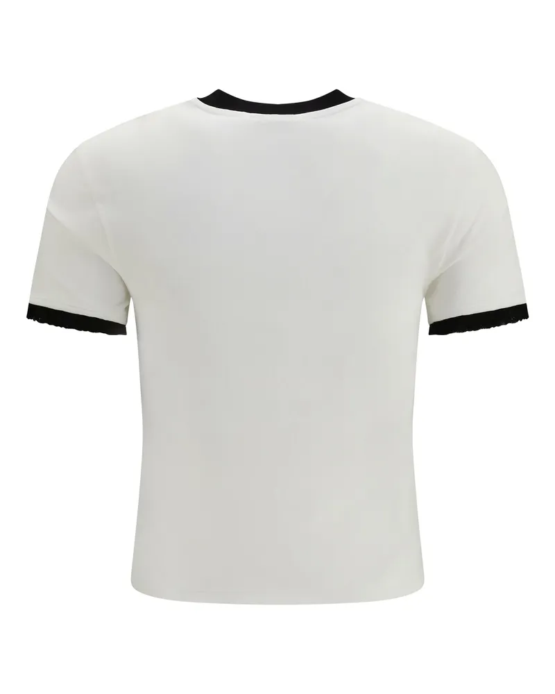 Gucci Women's T-Shirt Cotton Jersey White-Multicolour T-Shirts & Jerseys White/multicolour White