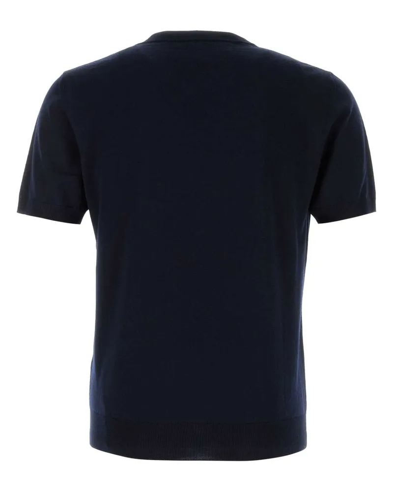 Valentino Garavani Men Dark Blue Wool Sweater Navy Virgin Maglie Navy