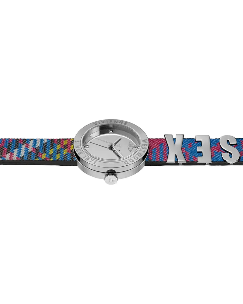 Vivienne Westwood Women's The Rebel Tartan Quartz Watch Multiple Colors Accessories > Jewelry Silver